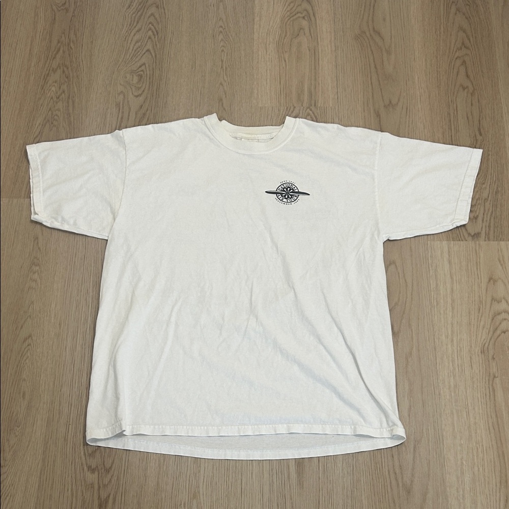 Y2K 2003 White National Air Tour Aviation plane Graphic Men's T-Shirt size XL